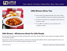Tablet Screenshot of littledinners.ie